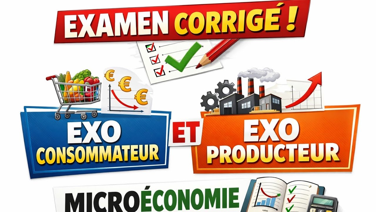 Microéconomie Examen corrigé 2022 consommateur et producteur