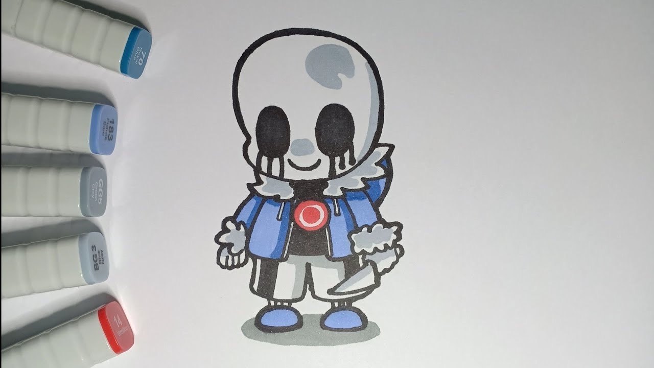 How To Draw KILLER SANS Chibi Easy
