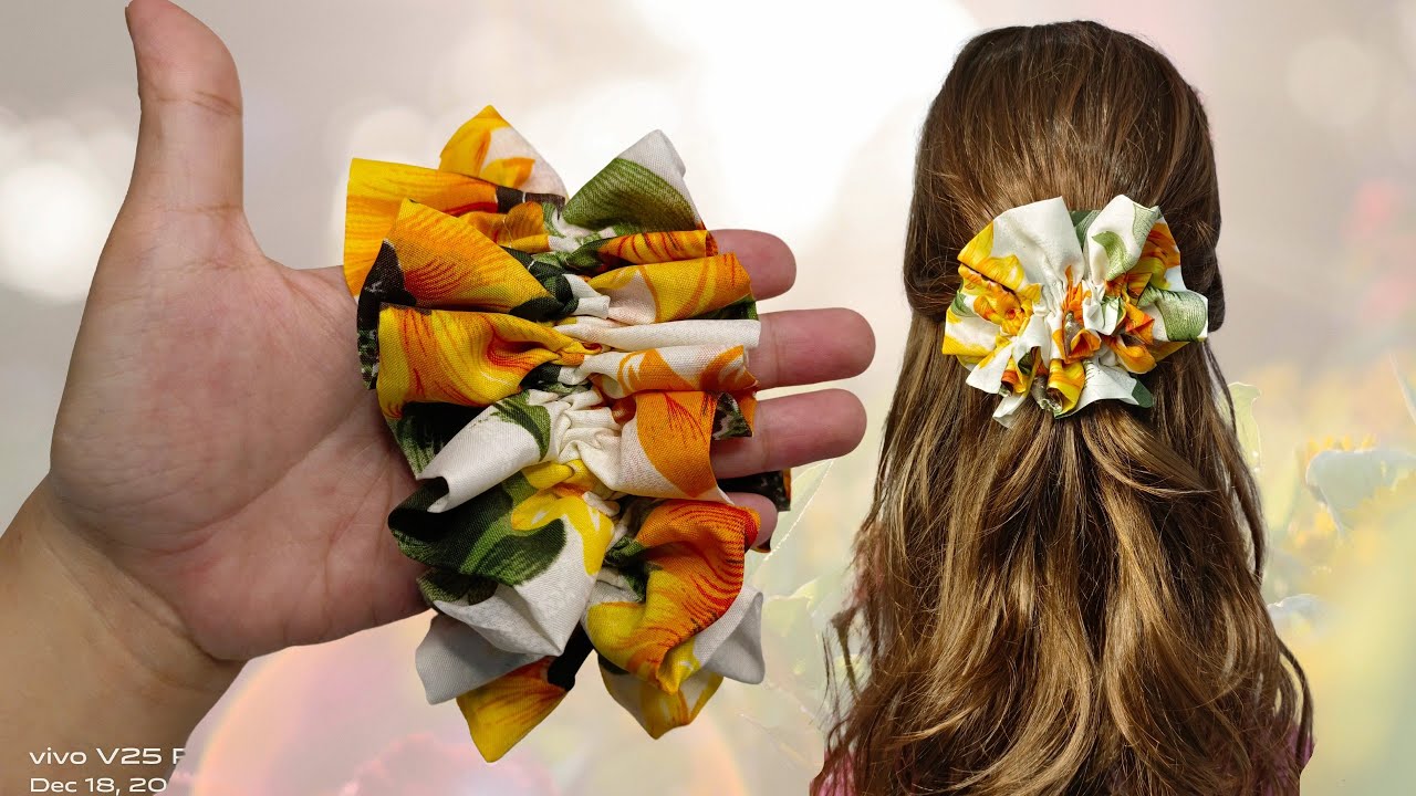 XXL DIY RUFFLE SCRUNCHIE
