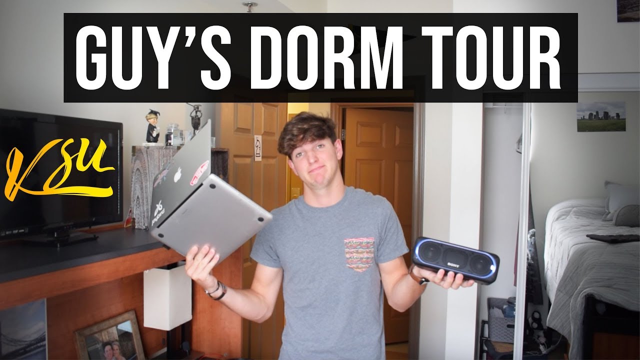 MUST HAVE Guide | College Guy's Dorm Tour - Decoration AND Essentials