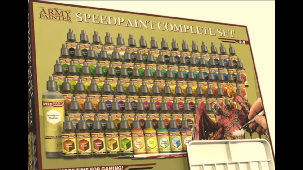 Unboxing and painting test of Army Painter SpeedPaint set 2.0