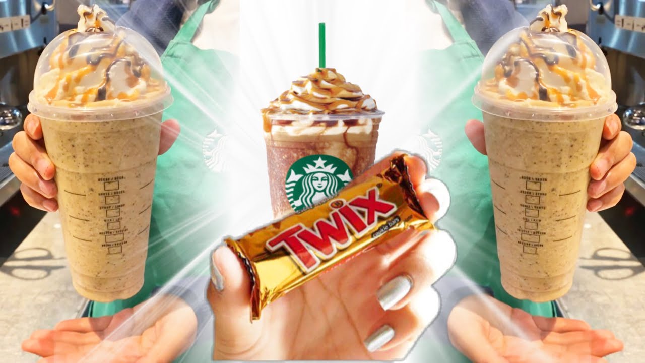 STARBUCKS BARISTA MAKES TWIX FRAPPUCCINO : Starbucks Barista Makes Yummy Summer Frap