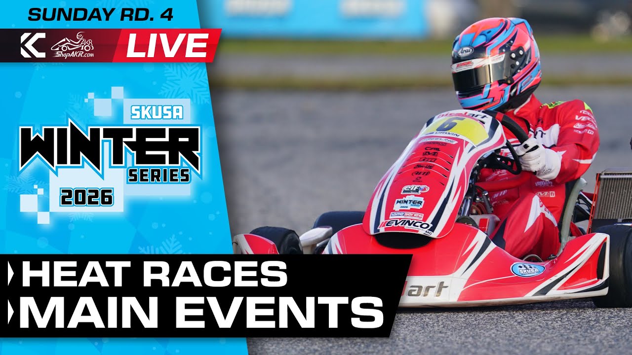 2026 SKUSA Winter Series Rd. 4 | Houston, TX | Sunday - Heat Races & Main Events