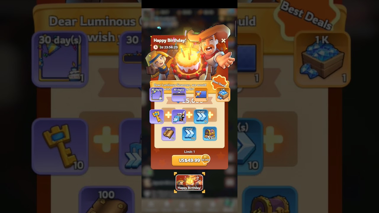 Best pack in Kingshot-Birthday pack???😏 #kingshotgames #whiteoutsurvival