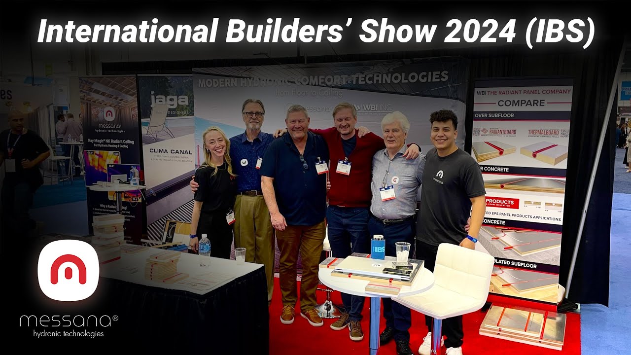 Hydronic Radiant Ceiling Cooling and Heating at IBS 2024 | Messana Hydronic Technologies
