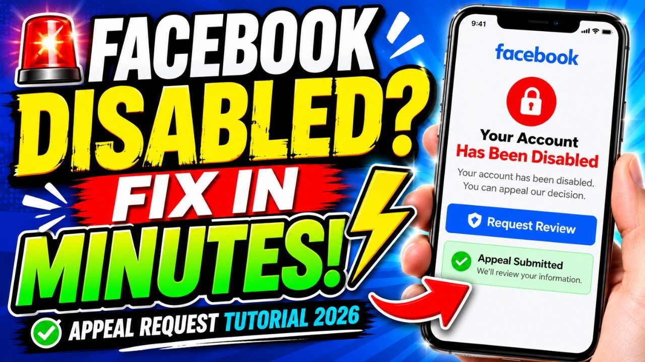 How to Recover Disabled Facebook Account in 2026 | Facebook Account Disabled Fix (100% Working)