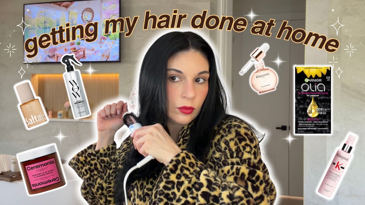 Getting My Hair Done at Home 🤍 | Realistic Hair Reset Day Vlog
