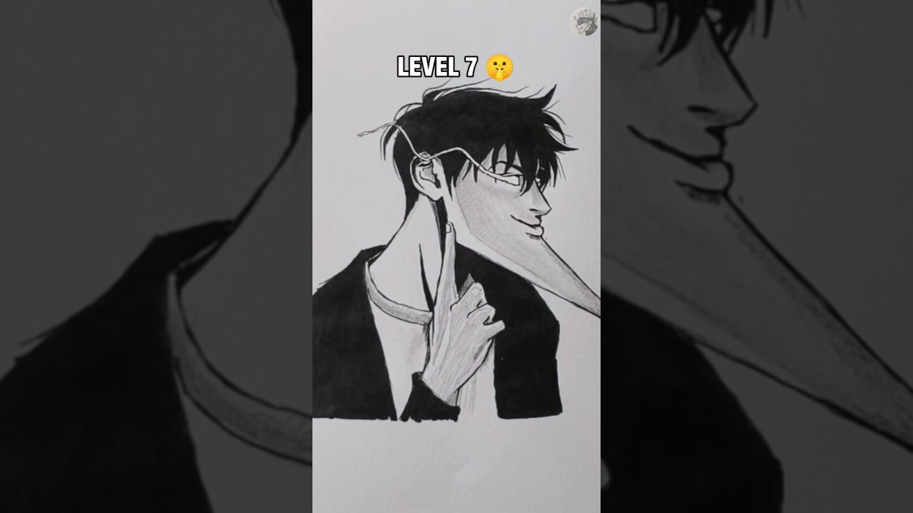 Sung Jin-woo drawing in different level 2025 