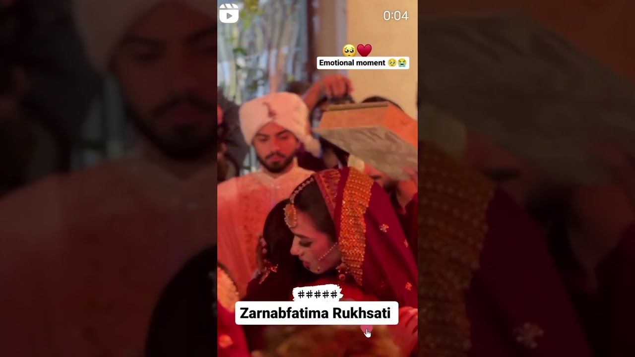 zarnab ki Shadi rokhsati sab emotional