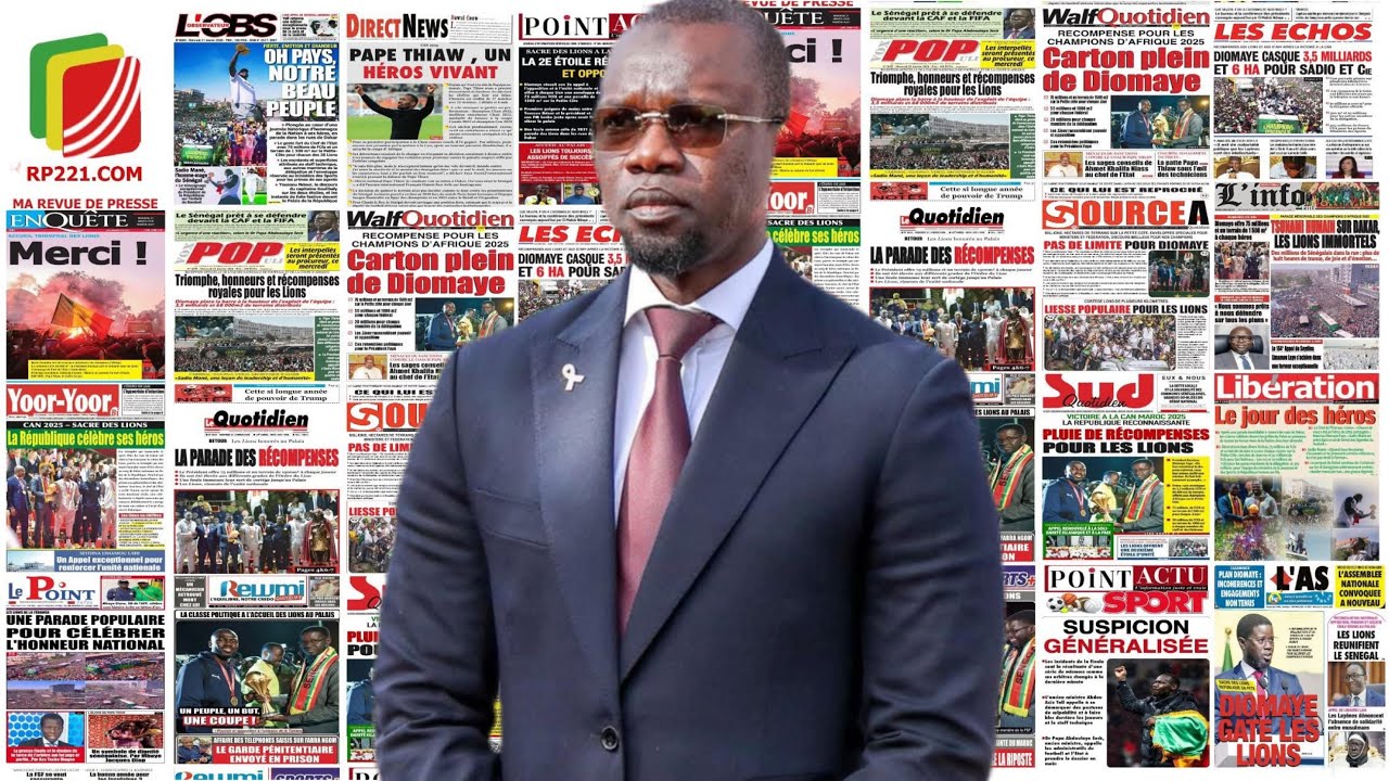 Mission accomplie, Saargal National des Lions, Tous derrière Pape Thiaw, Revue de presse Wolof AGTN