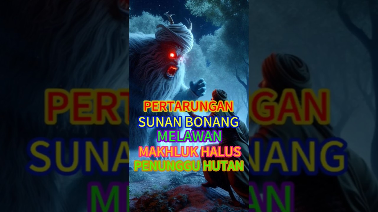 Kisah pertarungan sunan bonang melawan makhluk halus penunggu hutan.... #kisahsejarah