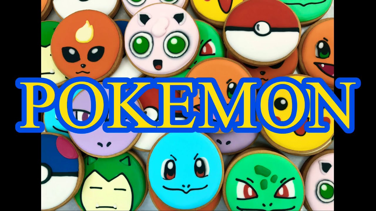 How to make pokemon cookies | cookie decorating techniques