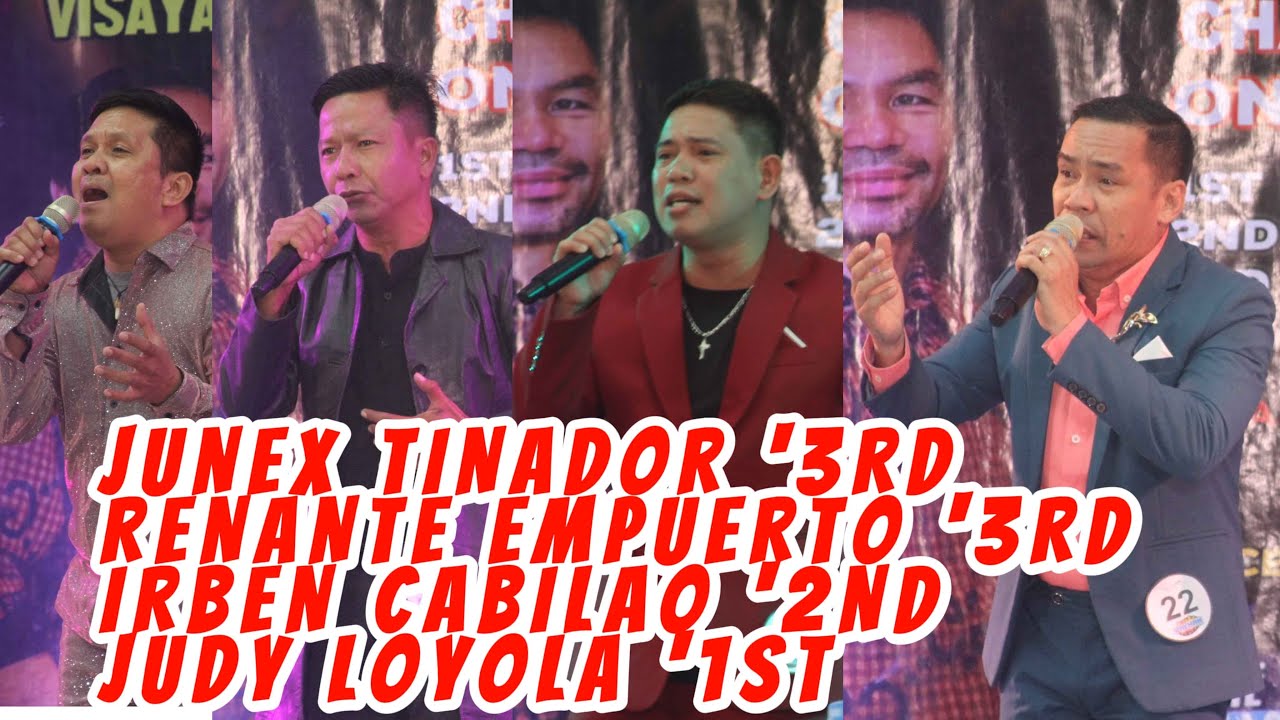 SEPT. 7 TOP- 4 (TIE SA 3rd JUNEX TINADOR & REYNANTE EMPUERTO), 2nd IRBEN CABILAO & 1st JUDY LOYOLA.