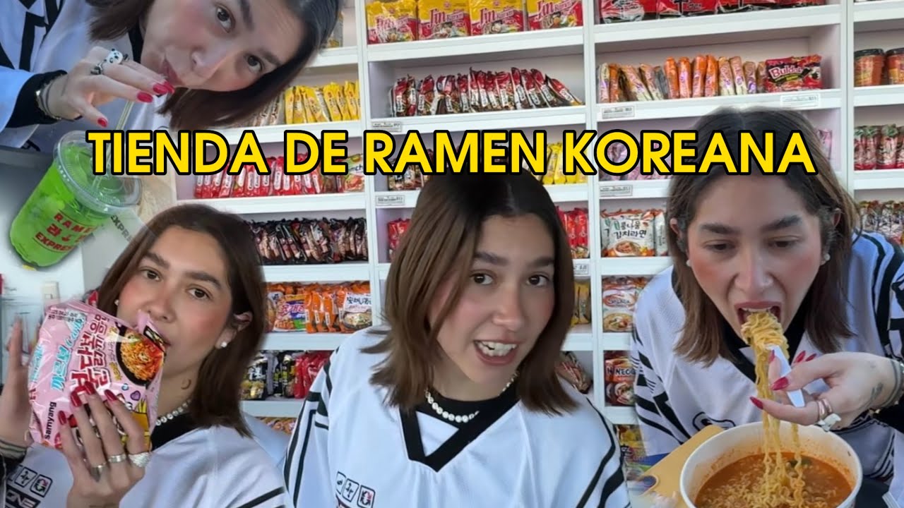fuimos a una TIENDA DE RAMEN KOREANA *quedamos shock*