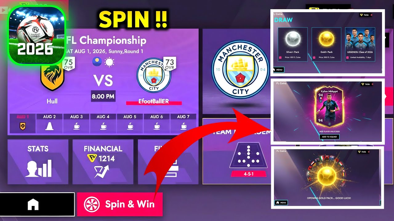 Football League 2026 | NEW SPIN SYSTEM Coming Soon (Fan Made Concept)