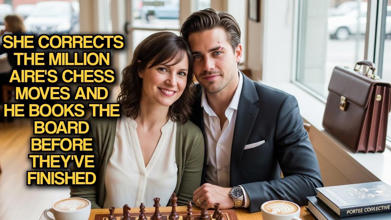 She Corrects The Millionaire's Chess Moves And He Books The Board Before They've Finished