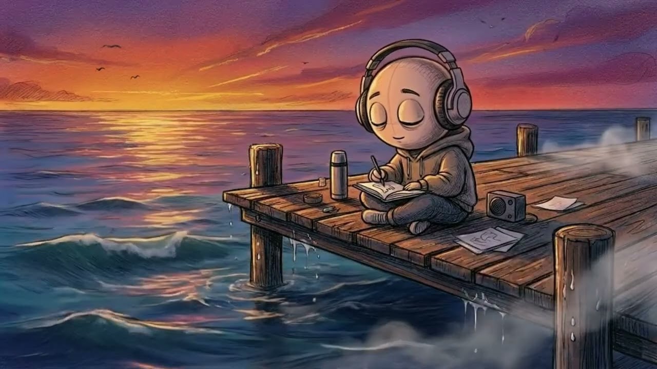 Lofi Scribbles visits the Ocean Pier 🌊 - Beats to Focus
