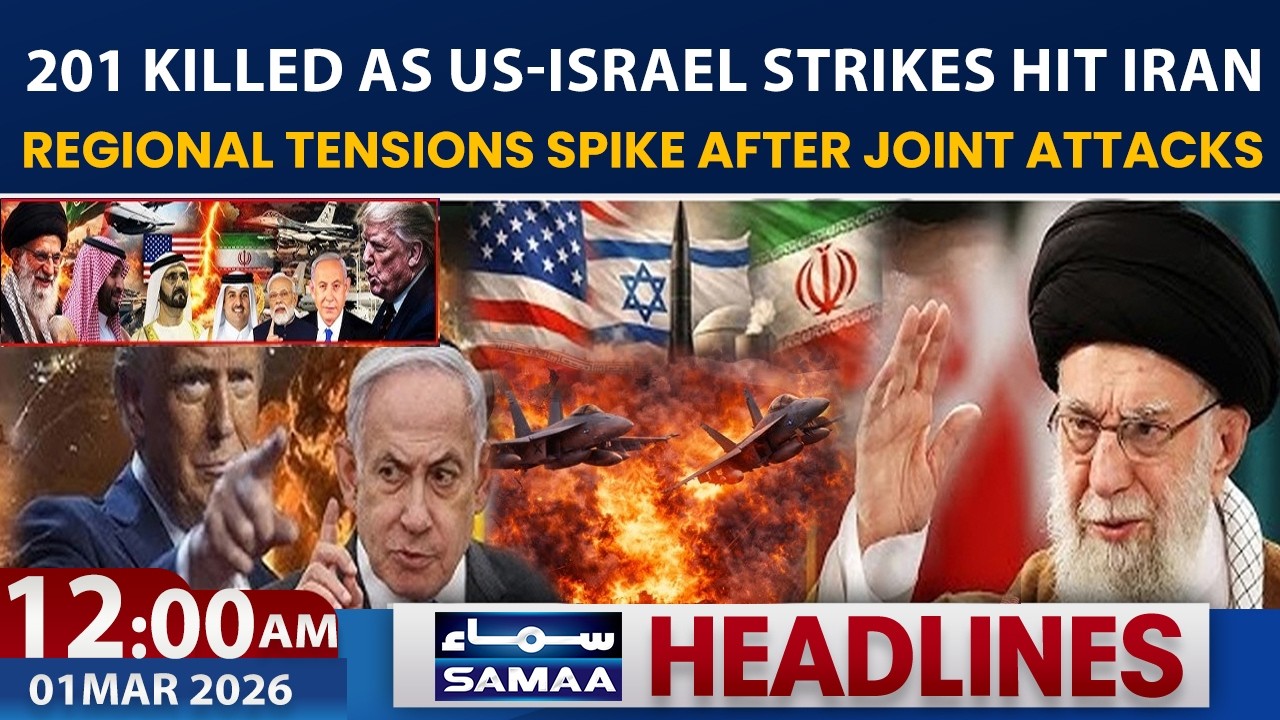 201 Killed As US- Israel Strikes Hit Iran|Regional Tension Spike After Joint Attacks |12AM Headlines