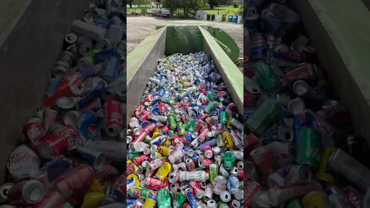 #aluminum #cans #ubc #pop #soda #scrapyard #recycle #recycling #baler #s5000