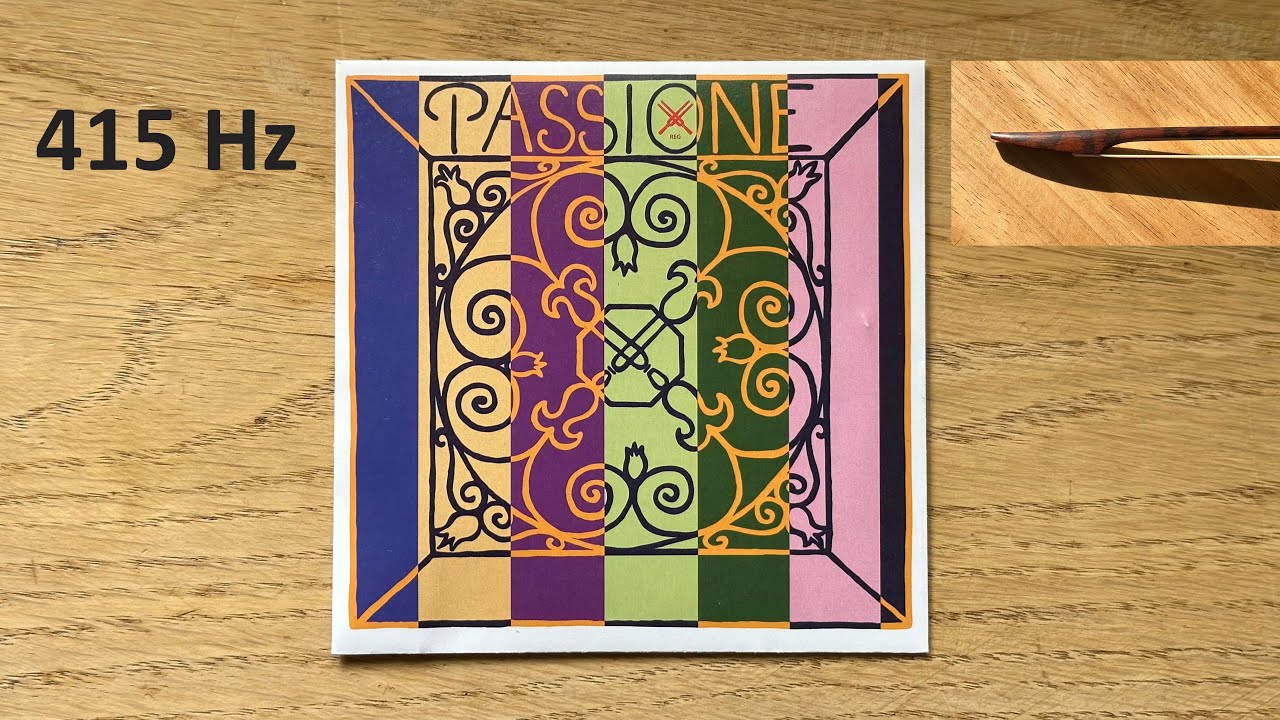 Violin strings: Oliv, Passione, or Perpetual Cadenza? 415 or 440 Hz? Baroque or modern bow?