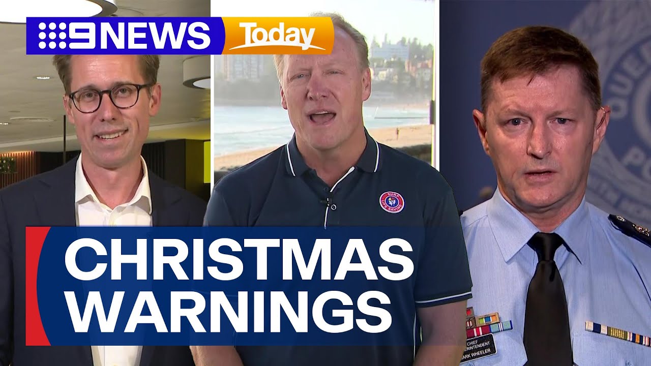 Authorities share safety precautions as Aussie families celebrate Christmas | 9 News Australia