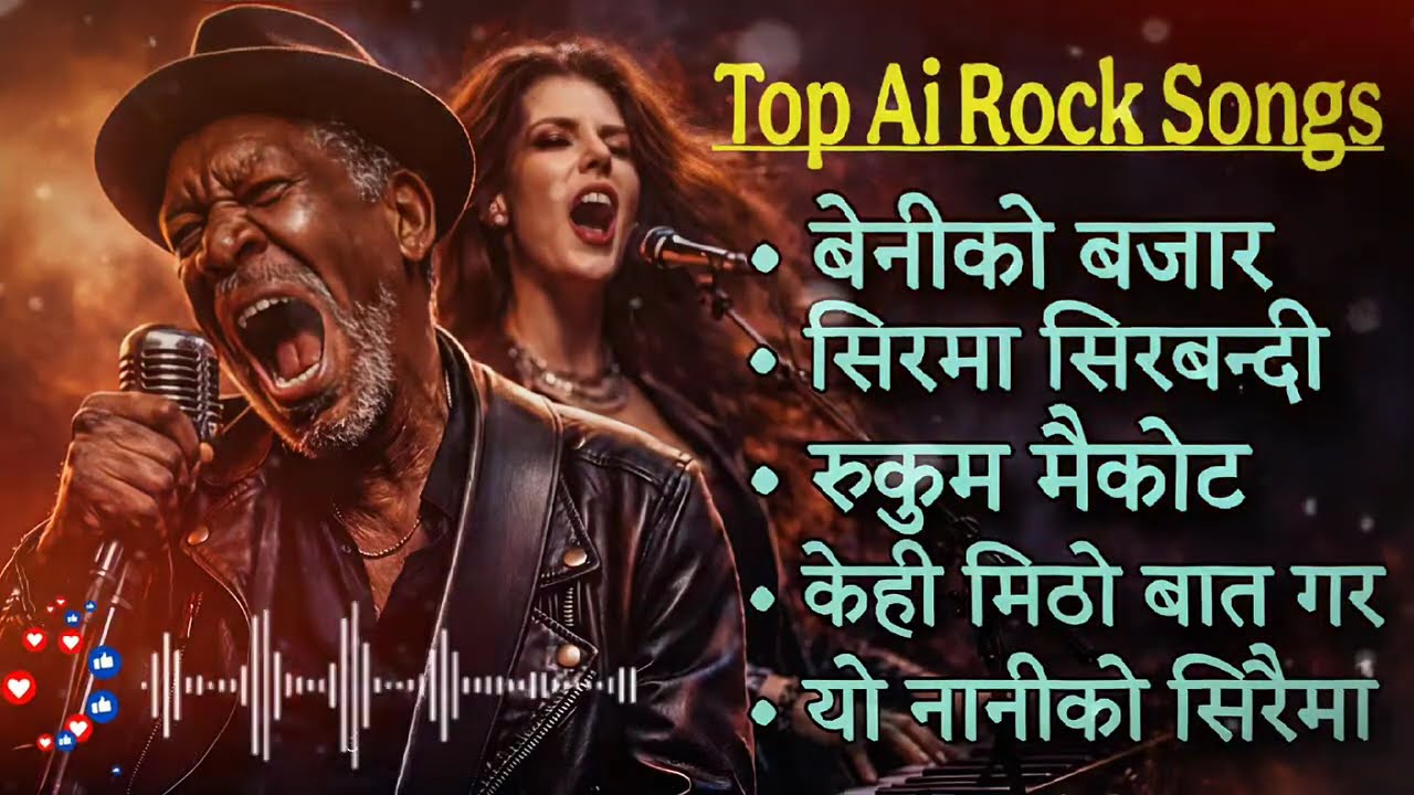 Beni ko Bazara || Shirma Sirbandi || Top Nepali Ai Rock songs collection || Nepali Rock Ai songs 