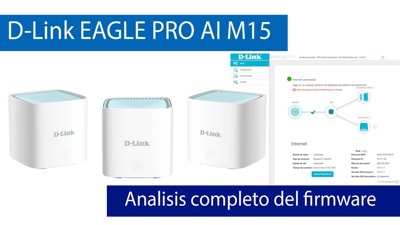 D-Link EAGLE PRO AI M15: Análisis completo del firmware, con soporte para DNS over HTTPS, VPN y más
