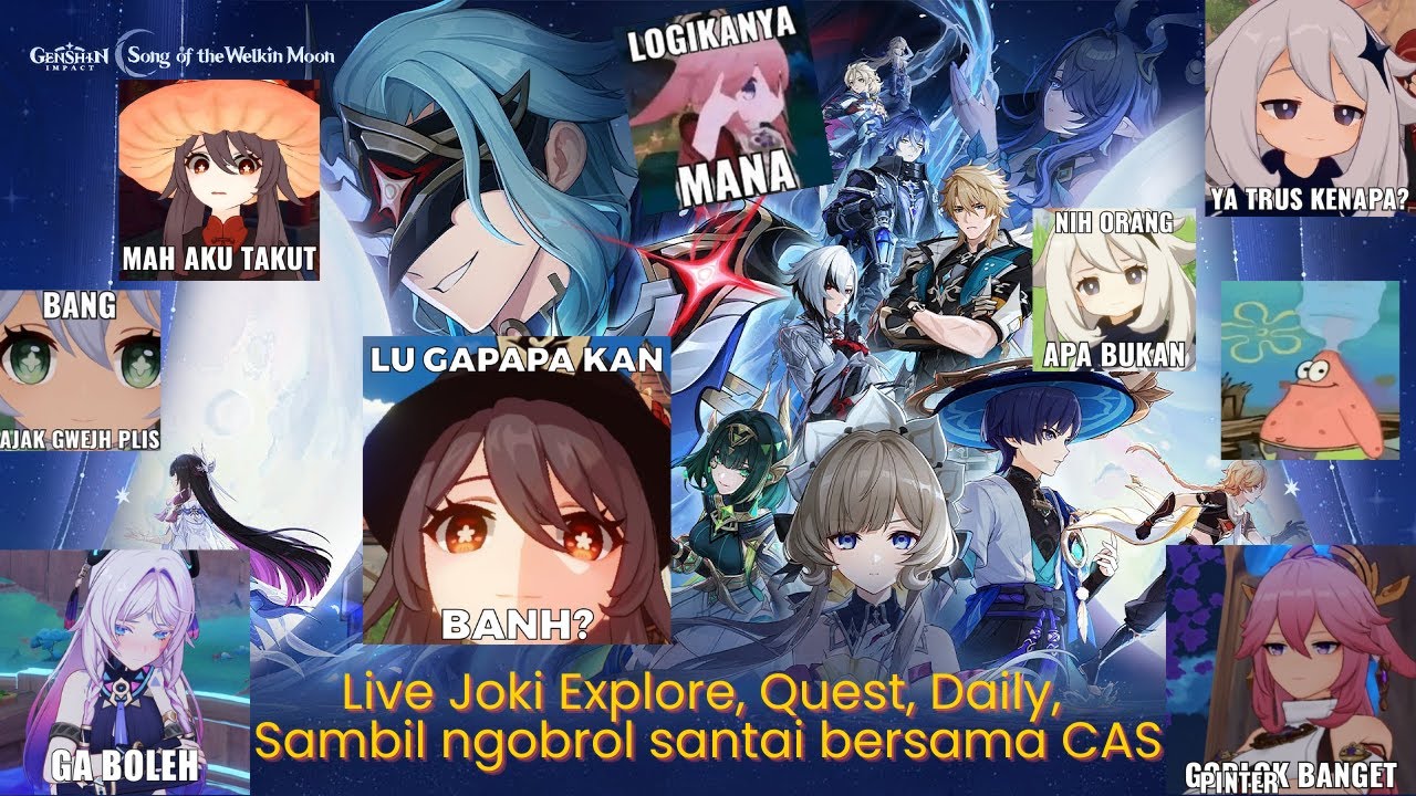 [Restream] Kapan yah 😔 | Genshin Impact sambil ngobrol santai bersama CAS