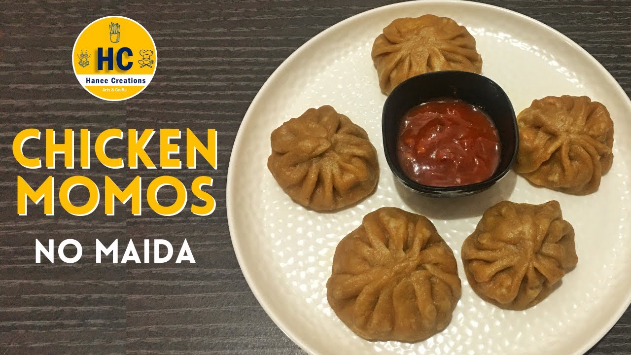 Chicken Momos With Wheat Flour | Momos without Maida | Easy Momos Homemade Recipe | Hanee Creations
