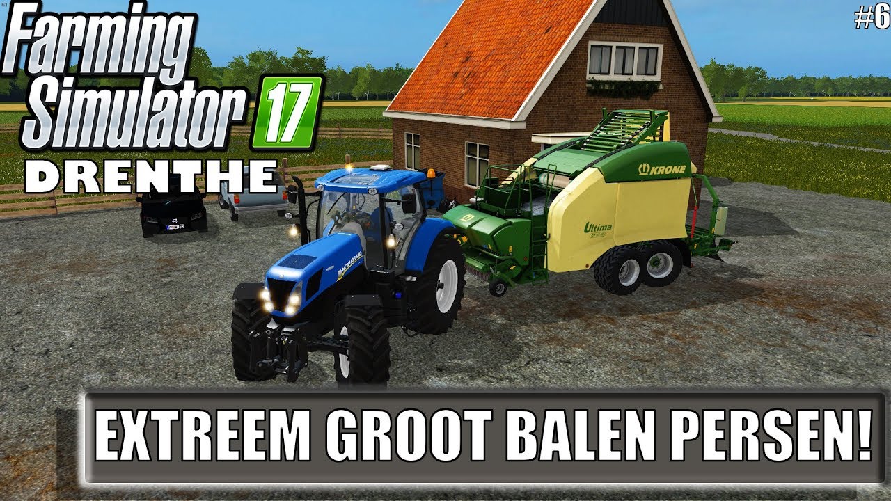 'EXTREEM GROOT BALEN PERSEN!' Farming Simulator 17 Drenthe #6