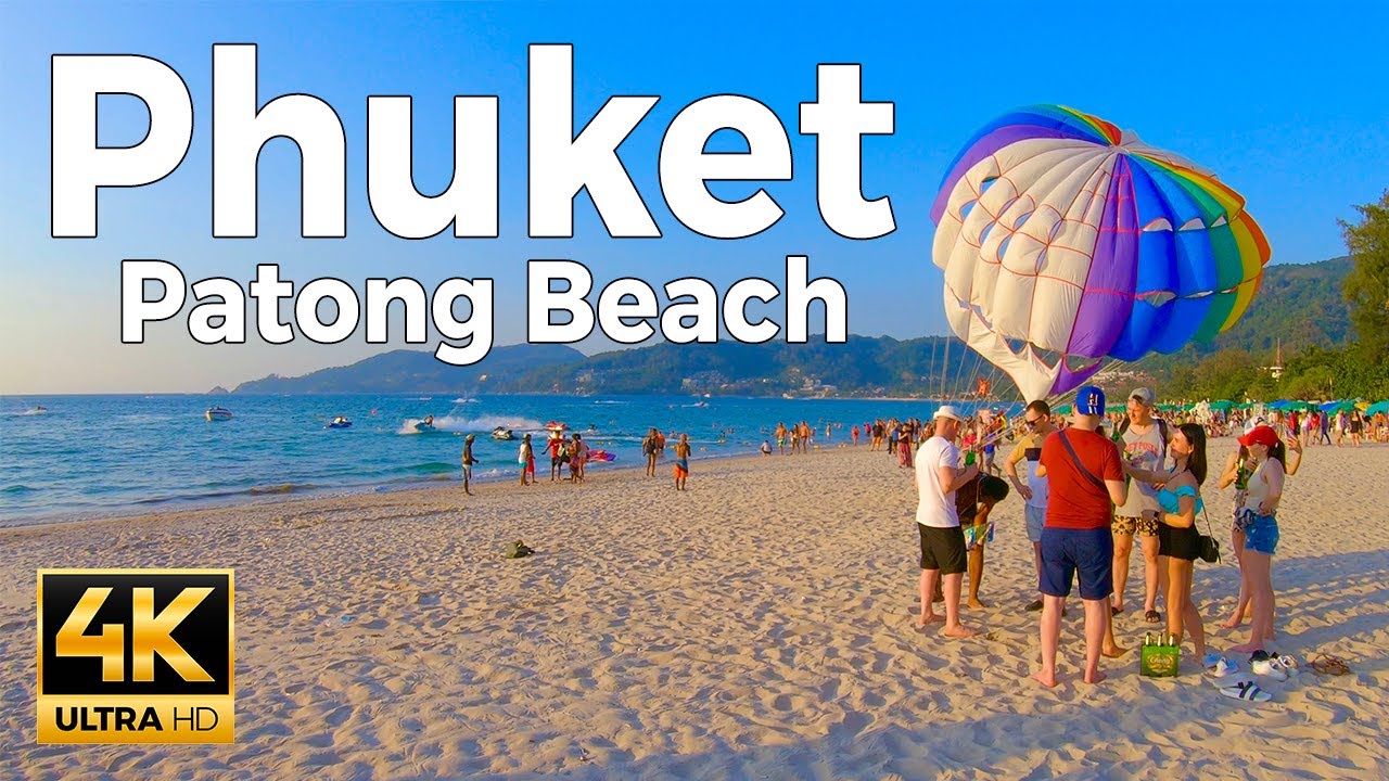 Phuket, Thailand Walking Tour - Patong Beach (4K Ultra HD 60fps) &ndash; With Captions