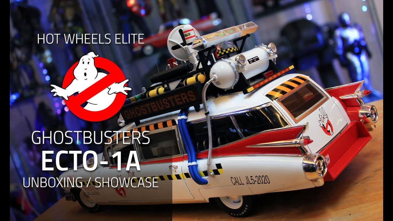 Hot Wheels Elite Ghostbusters Ecto-1A Unboxing & Assembly 1:18 Scale Diecast