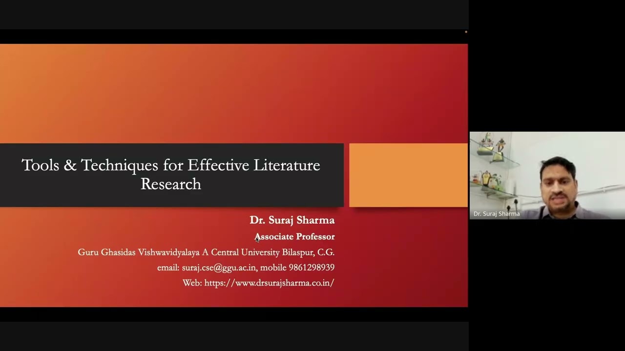 BPUT FDP-RMGW 2025 | Day 1 Session 2 | Effective Literature Review | Dr. Suraj Sharma