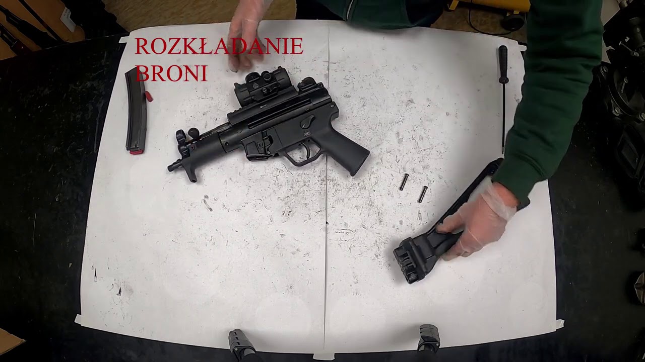 HK MP5 - rozkładanie składanie czyszczenie ładowanie rozładowywanie/ assembly disassembly loading