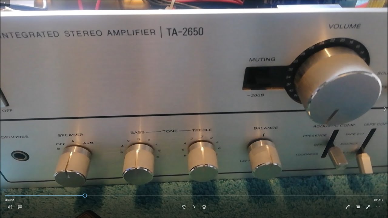 SONY TA-2650 standardowo regulacja prądu