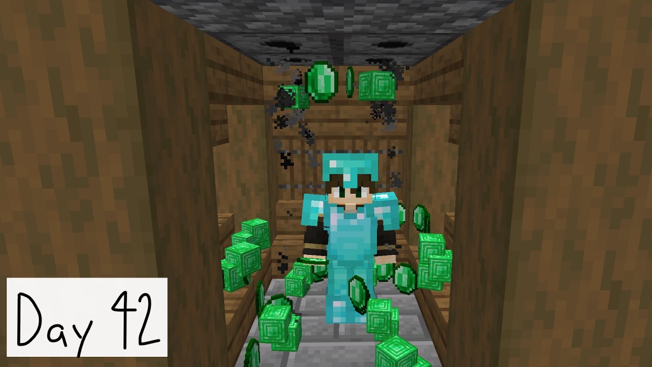 Infinite Emerald Farm | One Minecraft Day at a Time – Day 42