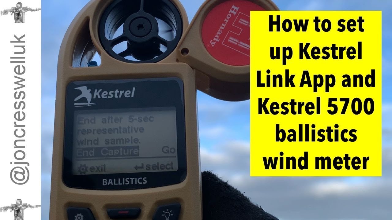 Как настроить Kestrel 5700 и приложение Ballistics для стрельбы