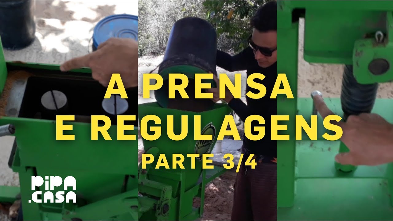 Como Produzir o Tijolo Ecológico #3/4 Prensa e regulagens - T02EP06