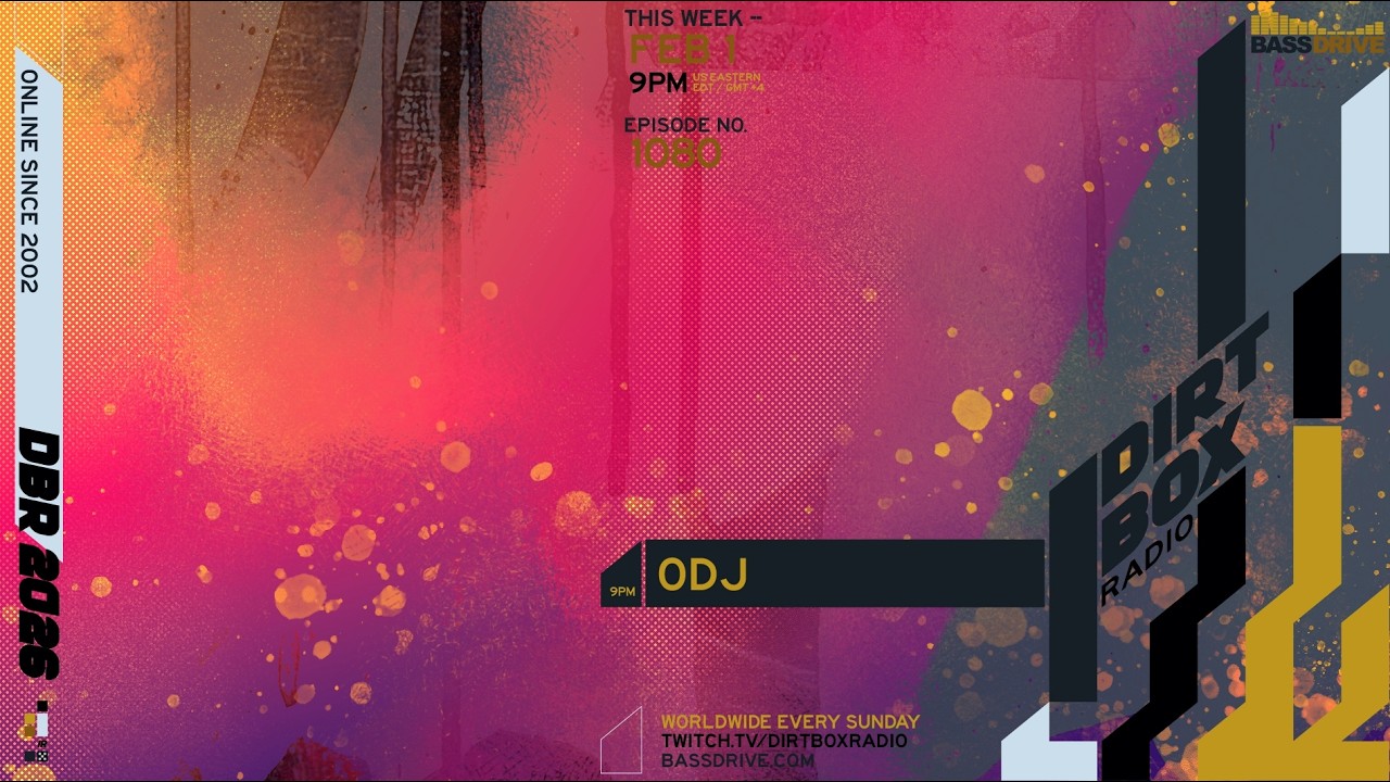 Dirtbox Radio #1080: ODJ - 2026/02/01 - 2 Hour DNB Mix - Steppers & Rollers
