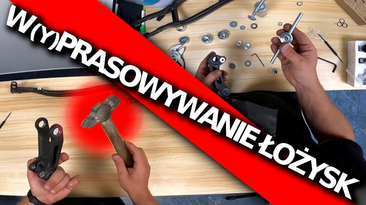Serwis zawieszenia / łożysk w rowerze. Sposób na wyjmowanie i wkładanie łożysk.