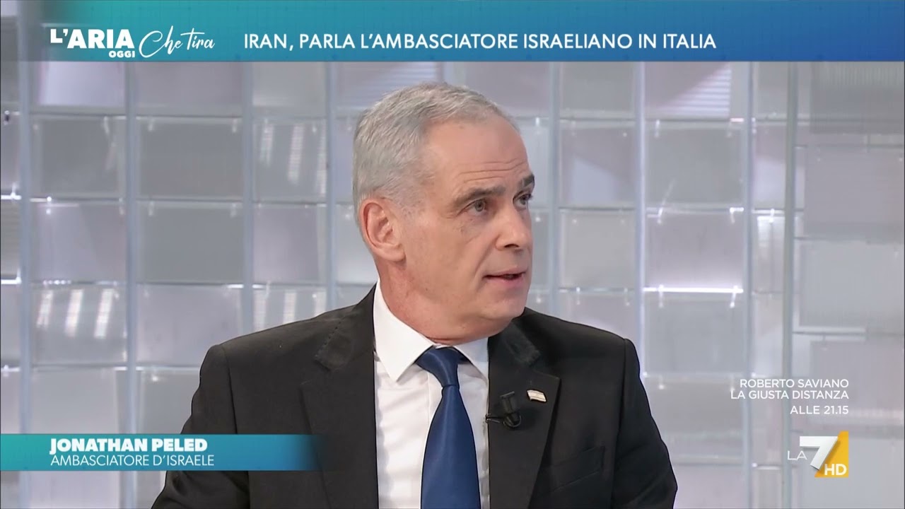 Iran, l'ambasciatore d'Israele in Italia Peled: 