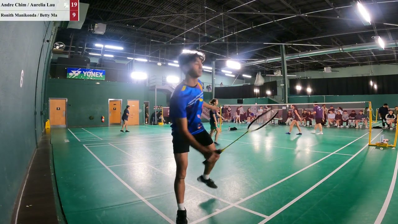 2025.11【MD】Midwest Collegiate Div 1 F XD1: Andre Chim/Aurelia Lau VS Ronith Manikonda/Betty Ma