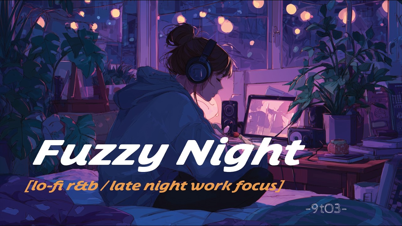 Fuzzy Night. 🌙 [lo-fi r&b / late night work focus]