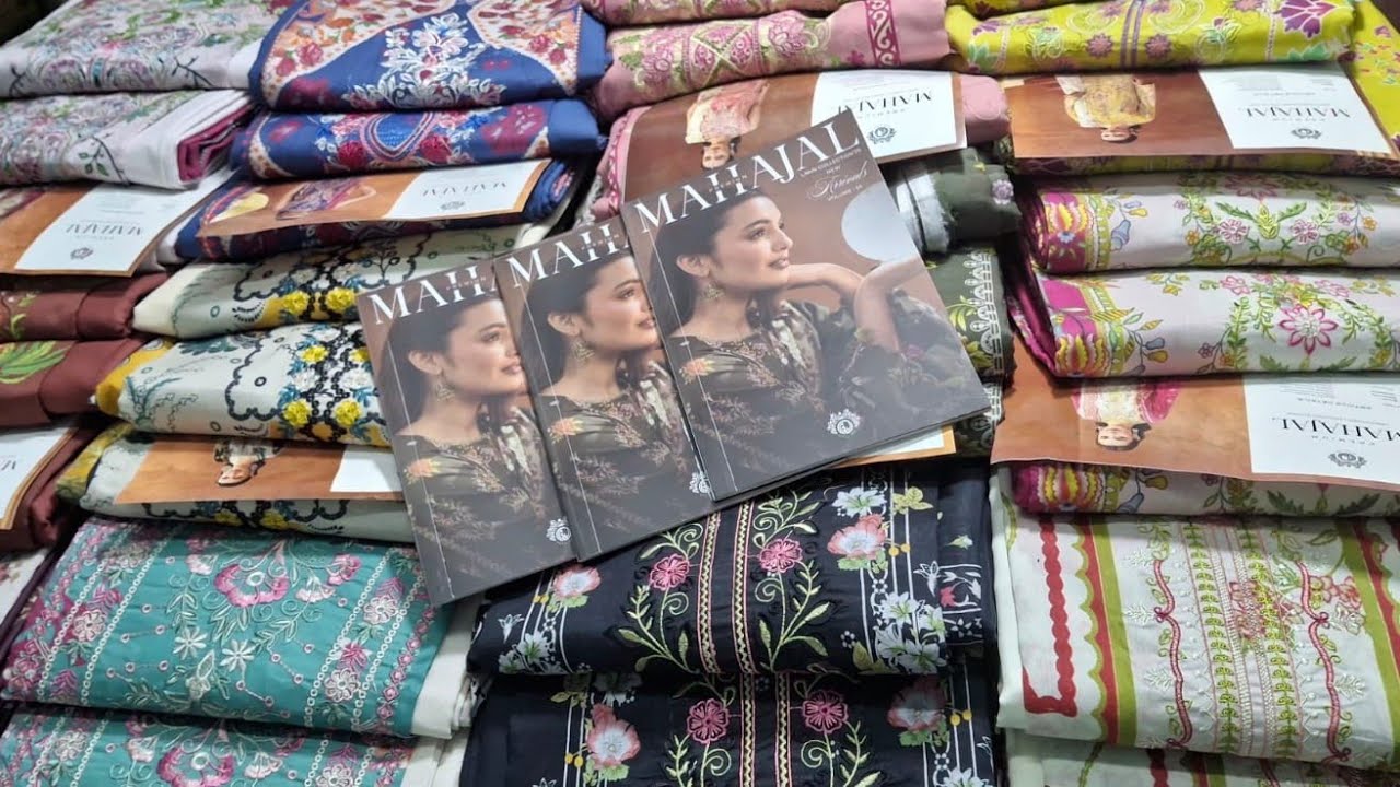 EID❤️CHARM OF😍MAHAJAL BY GULJEE  EMBROIDERY LAWN SHIRT EMBROIDERY LAWN DUPATTA DYED TROSER#eid 