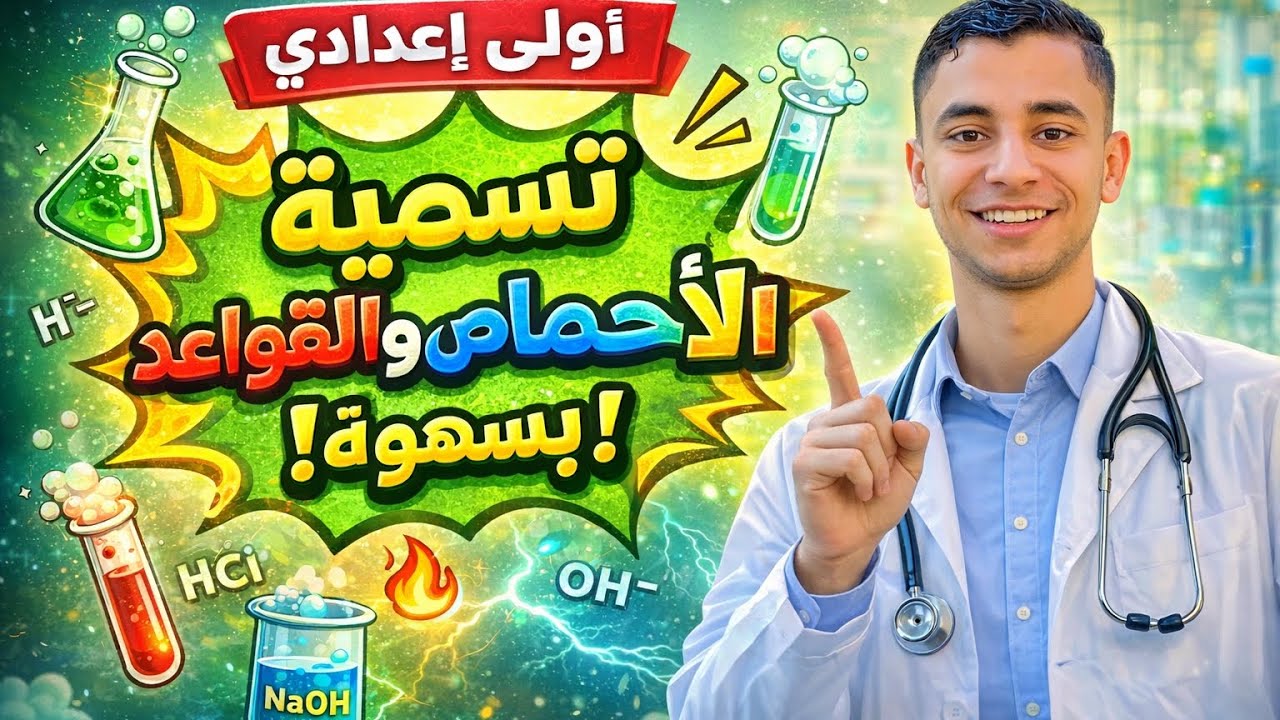تسمية الأحماض والقلويات بسهولة 😍 | أولى إعدادي علوم | مش هتنساها تاني!