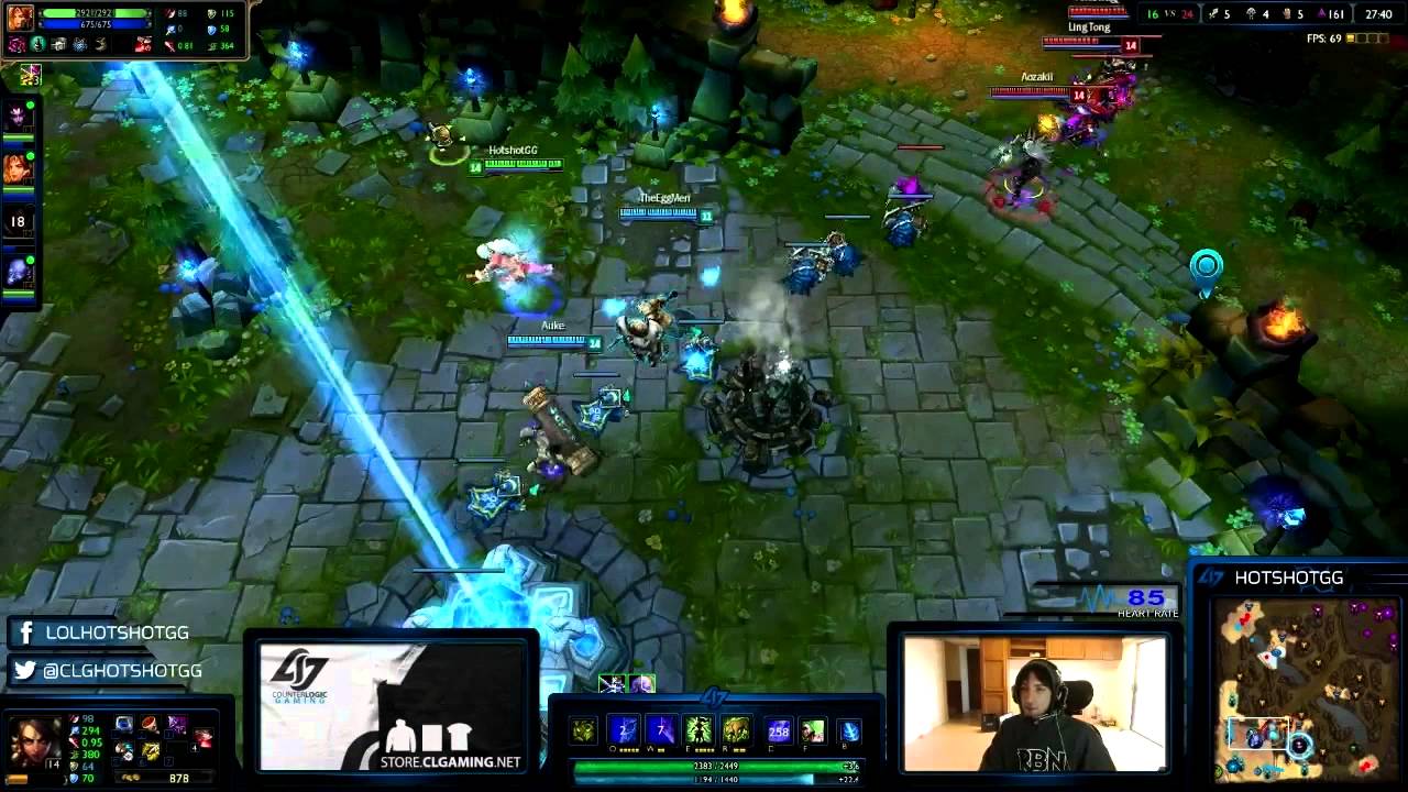 HotShotGG playing with WORST LUCIAN NA