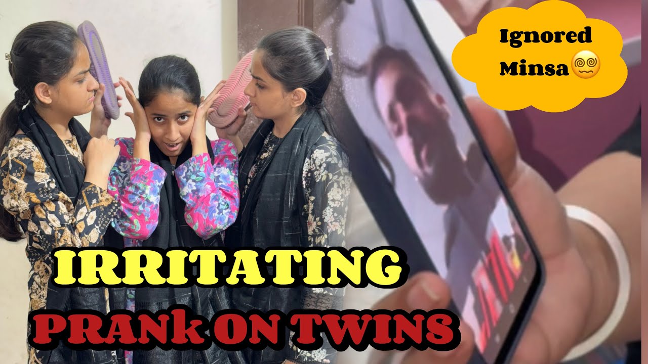 Irritating Prank On Twins Sister 😂ll Rajab Bhai Clear All Controversy About Minsa☺️