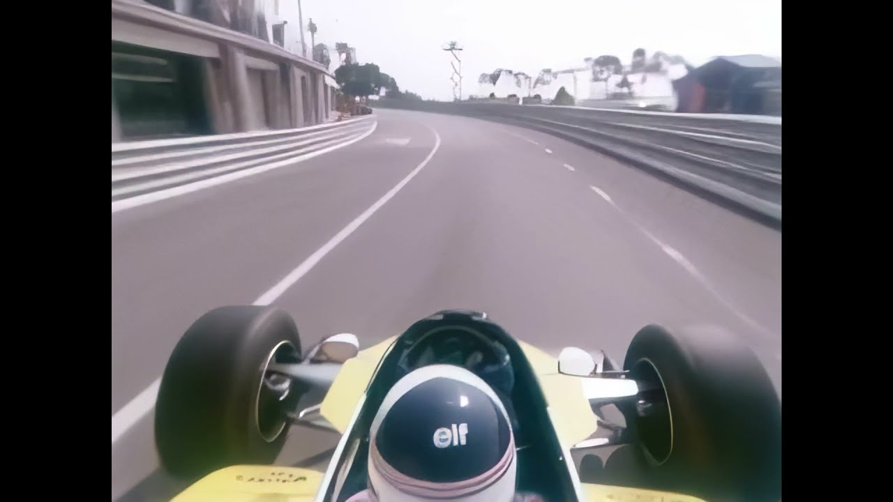 Upscaled to 1080P 1982-05-20 Monaco GP Practice, Onboard Renault RE30B of Alain Prost & Ren&eacute; Arnoux