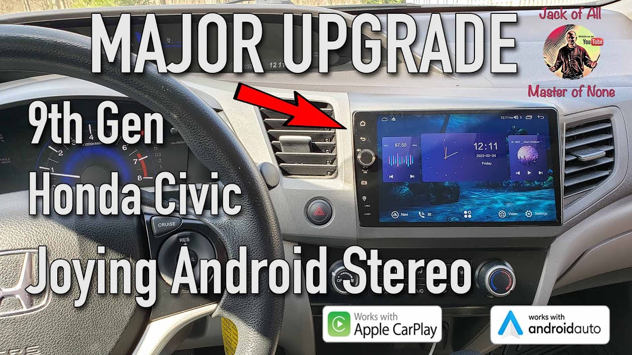 Установка и обзор обновления стереосистемы с Android Navigation для Honda Civic 2012-2015 Joying ...