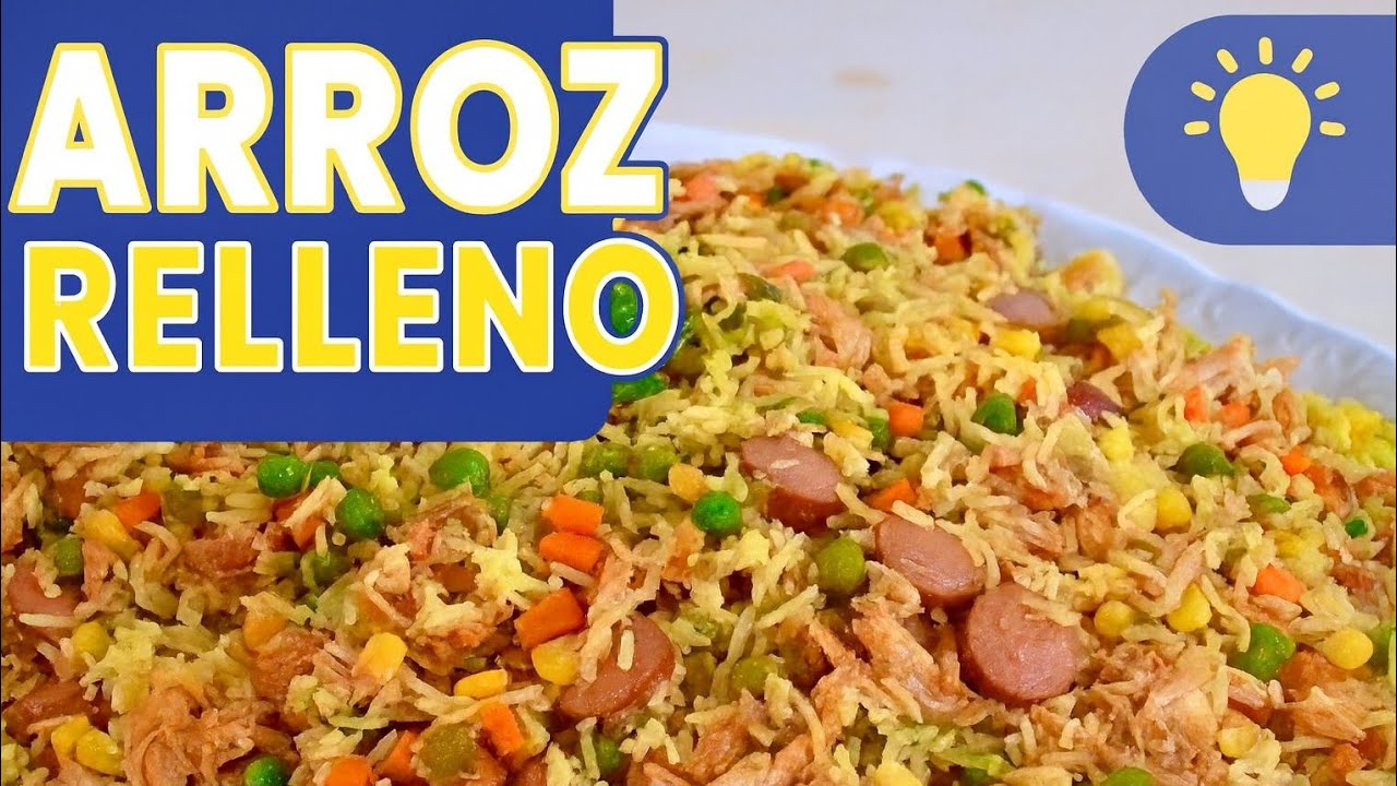 Arroz RELLENO o arroz de fiesta fácil de preparar.